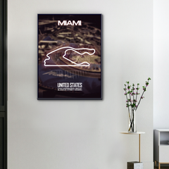 Miami F1 Circuit Canvas