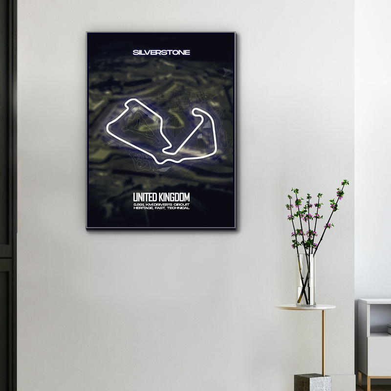 Silverstone United Kingdom F1 Circuit Canvas, view 1