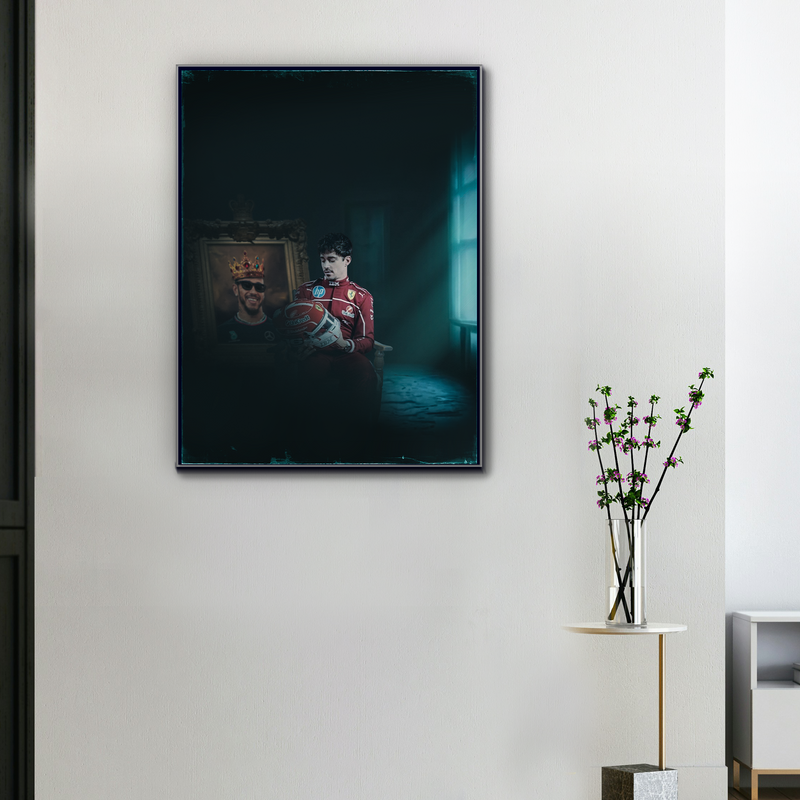 F1 Leclerc x Hamilton – The Throne's Legacy Canvas, view 1