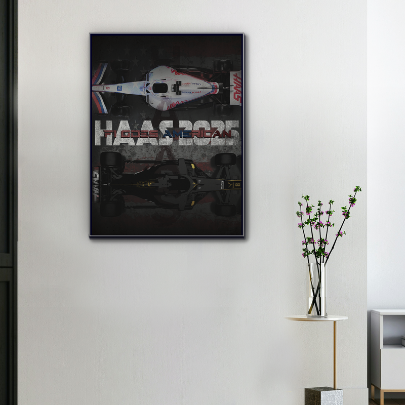 F1 Canvas Haas America in a Straight Line, view 1