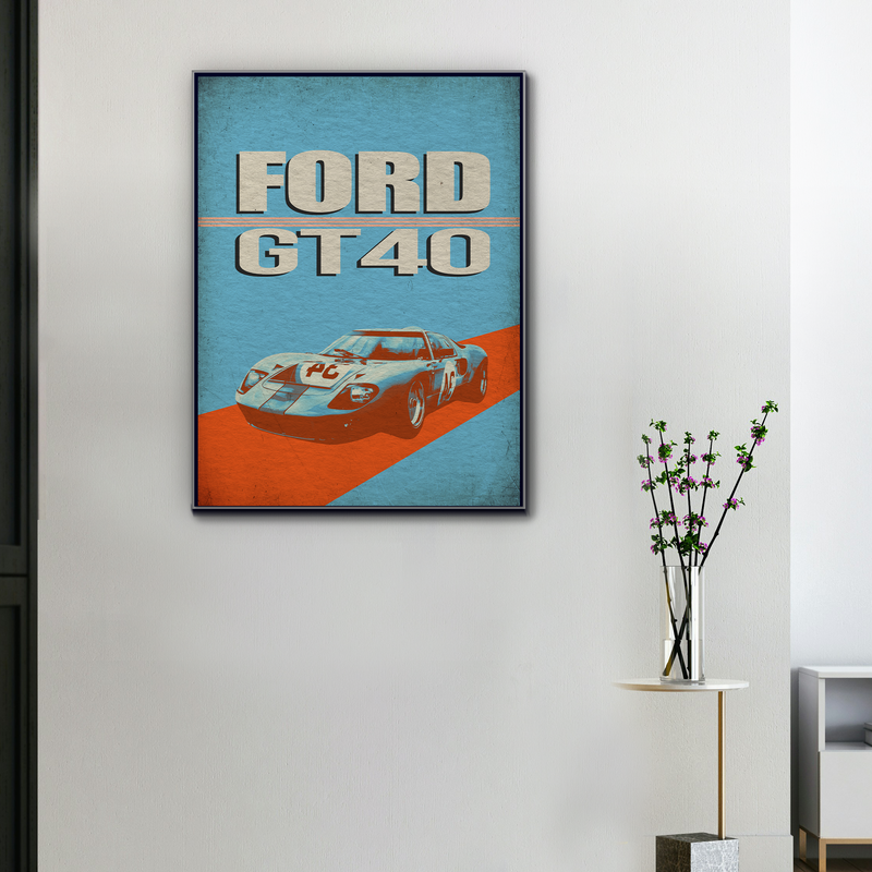 Ford GT40 Canvas – Gulf Legacy, view 1
