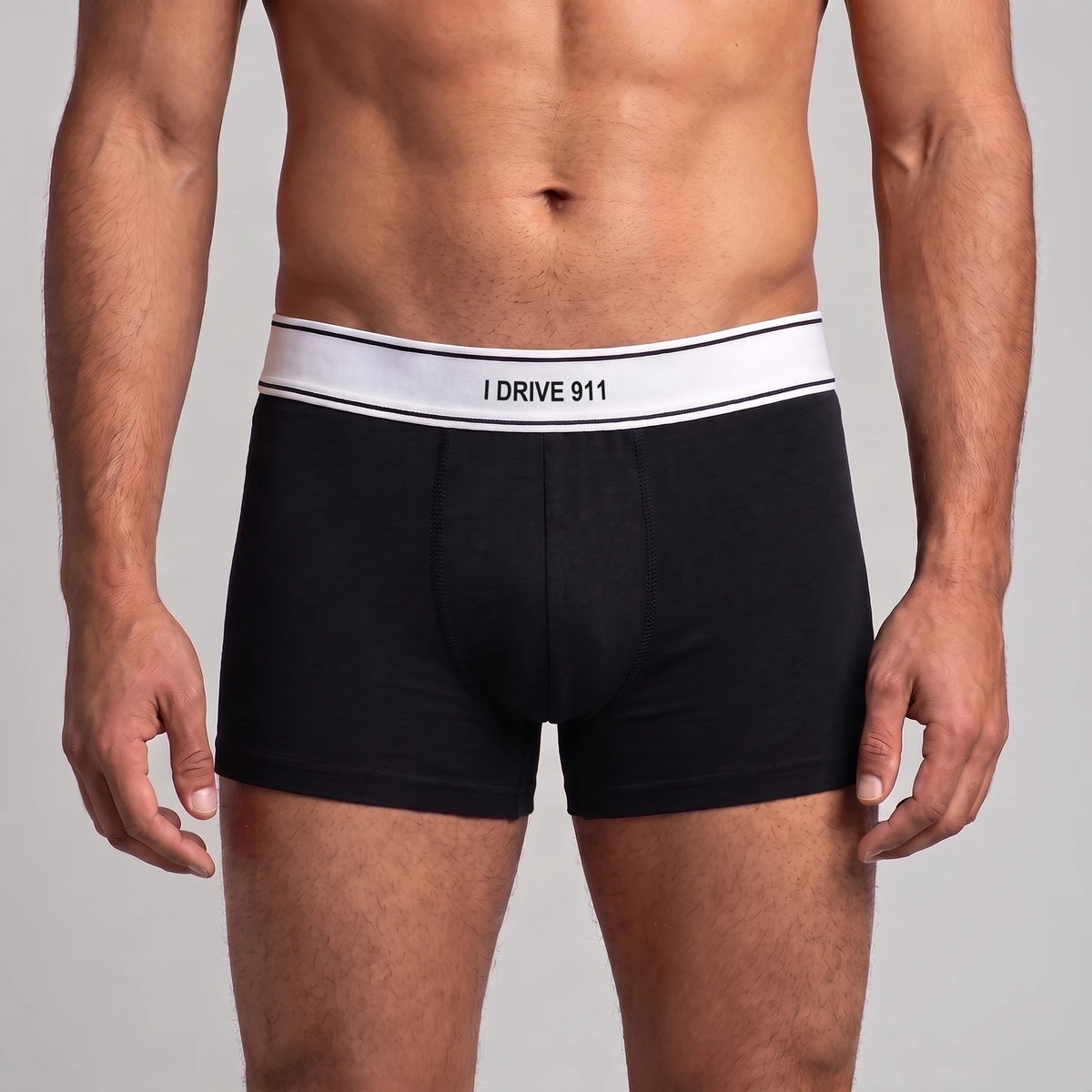 Personalised I DRIVE Boxer Briefs, black