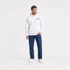 Sweat Bentley Blower The Art Of Adventure blanc vu de face en plan large avec logo Tourismo