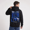 Sweat Dodge Viper GTS Blue Venom noir porté de dos