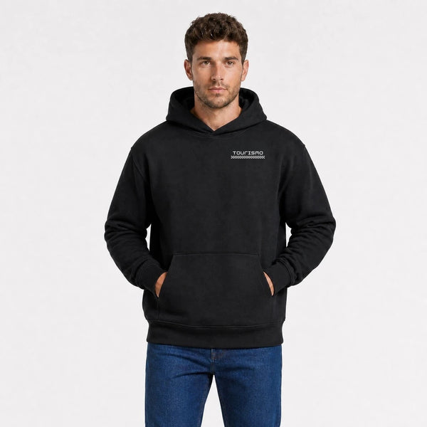 Sweat Dodge Viper Gts Blue Venom noir vu de face en plan rapproché avec logo Tourismo