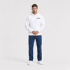 Sweat F1 Franco Colapinto Signature blanc vu de face en plan large avec logo Tourismo