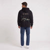 Black Jaguar D-Type Le Mans N°6 Born for Le Mans hoodie, seen from the back