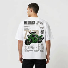 Grid Brutalism Kawasaki ZX-7R T-shirt
