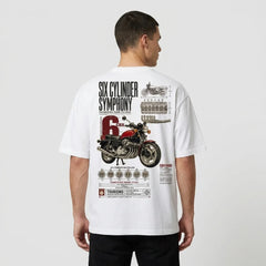 Six Cylinder Symphony Honda CBX1000 T-shirt