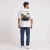 T-shirt Bentley Continental GT Grand Touring Society blanc porté de dos en plan large