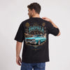 T-shirt Chevrolet Impala 1964 Original Street Elegance noir, grand visuel automobile vu de dos