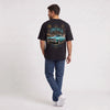 T-shirt Chevrolet Impala 1964 Original Street Elegance noir porté de dos en plan large