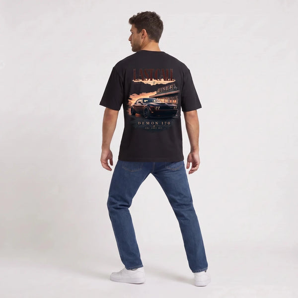 T-shirt Dodge Demon 170 Last Call noir vu de dos