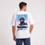 T-shirt F1 Franco Colapinto Signature blanc, design automobile vu de dos