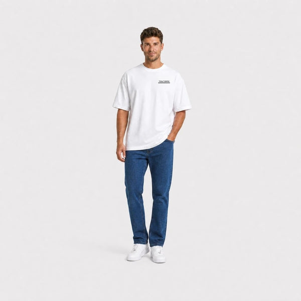 T-shirt Jaguar F Type After Dark blanc vu de face en plan large avec logo Tourismo