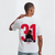 T-shirt blanc Esteban Ocon avec design numéro 31 et pilote Alpine F1 imprimés dans le dos