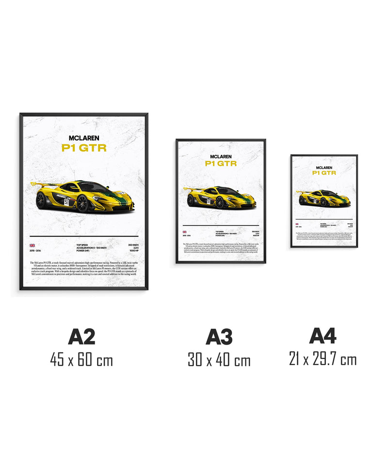 McLaren P1 GTR Poster, view 3